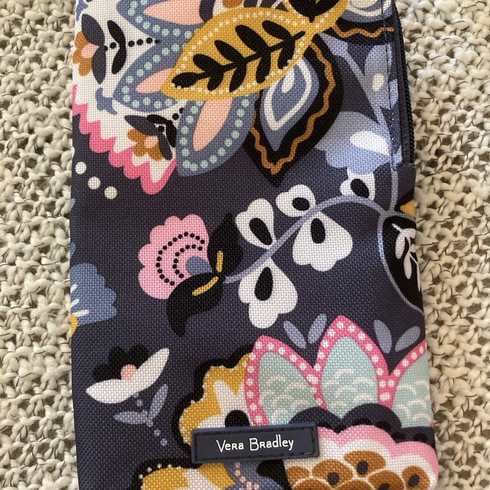 Vera Bradley Charmont Meadow Floral Mini Cellphone Crossbody ID Wallet - Picture 2 of 8